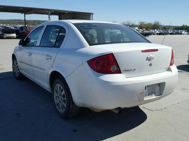 1G1AD5F56A7185505 - 2010 CHEVROLET COBALT 1LT WHITE photo 3