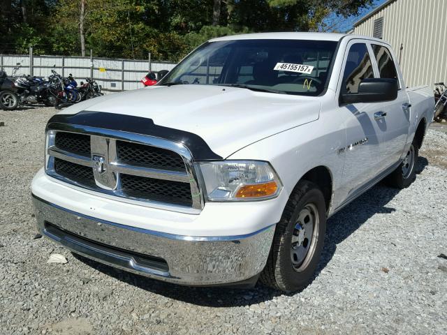 1D7RB1CT1BS573421 - 2011 DODGE RAM 1500 WHITE photo 2