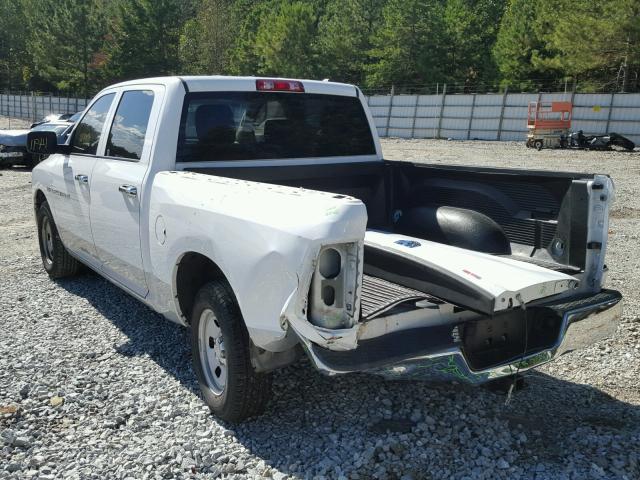 1D7RB1CT1BS573421 - 2011 DODGE RAM 1500 WHITE photo 3