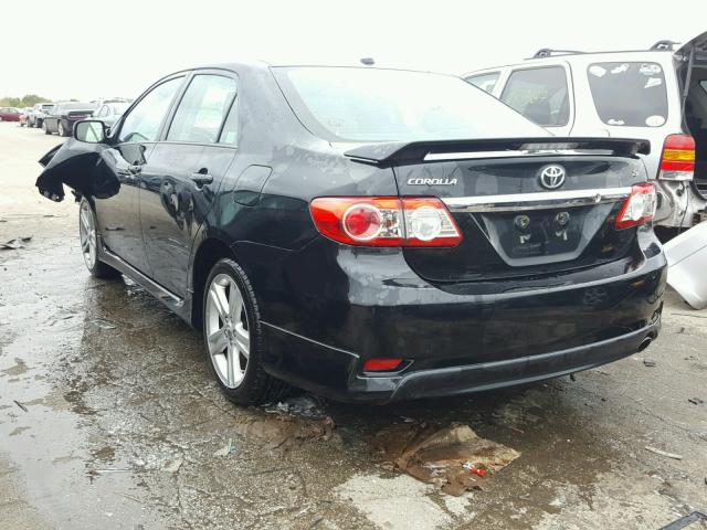 2T1BU4EE7DC038815 - 2013 TOYOTA COROLLA BA BLACK photo 3