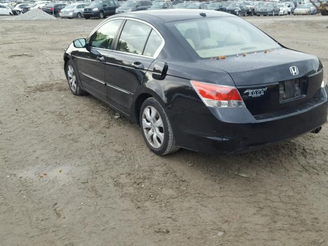 1HGCP26839A058713 - 2009 HONDA ACCORD EXL BLACK photo 3