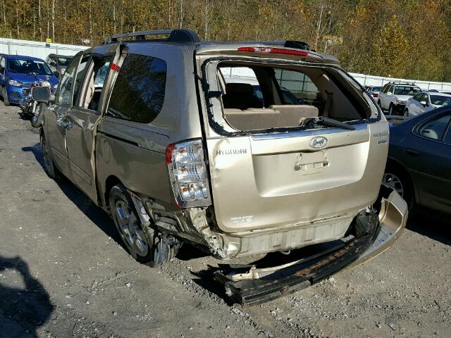 KNDMC233486050399 - 2008 HYUNDAI ENTOURAGE GOLD photo 3