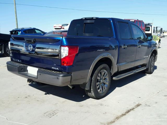 1N6AA1E55HN524512 - 2017 NISSAN TITAN SV BLUE photo 4