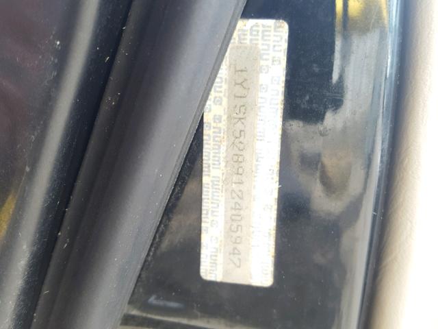 1Y1SK52891Z405947 - 2001 CHEVROLET GEO PRIZM 黑色 照片 10