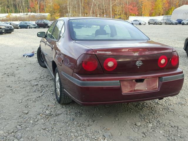 2G1WF55E6Y9164700 - 2000 CHEVROLET IMPALA RED photo 3