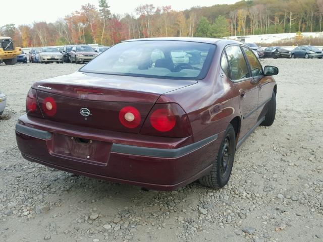 2G1WF55E6Y9164700 - 2000 CHEVROLET IMPALA RED photo 4