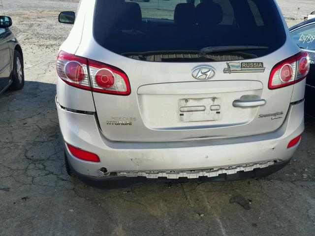 5XYZGDAB6BG043264 - 2011 HYUNDAI SANTA FE SILVER photo 9