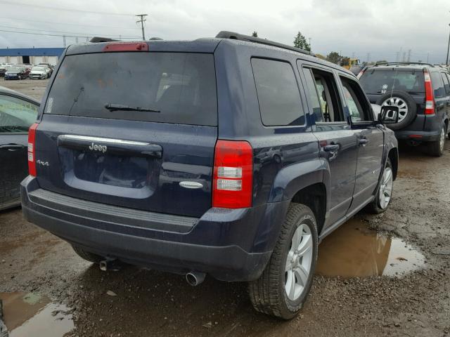 1C4NJRFB2GD673553 - 2016 JEEP PATRIOT LA BLUE photo 4