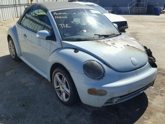 3VWCD31Y94M344420 - 2004 VOLKSWAGEN NEW BEETLE BLUE photo 1