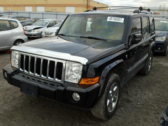 1J8HG58237C689874 - 2007 JEEP COMMANDER BLACK photo 2