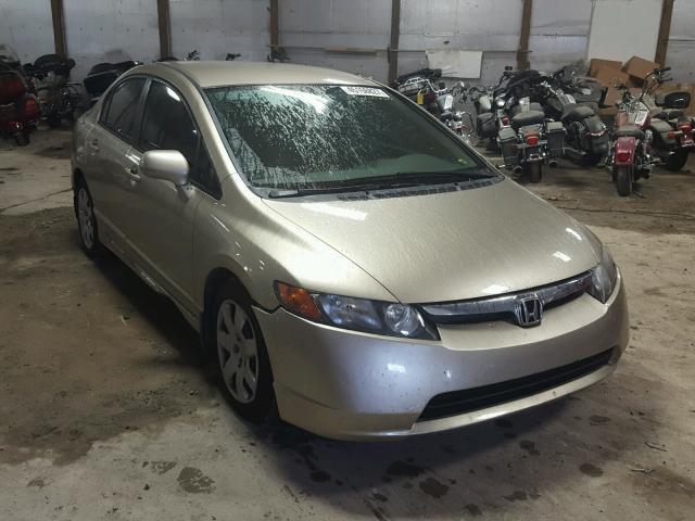 1HGFA16518L015330 - 2008 HONDA CIVIC LX TAN photo 1