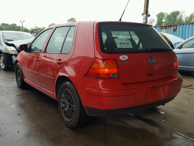 9BWFL61JX54022489 - 2005 VOLKSWAGEN GOLF GL RED photo 3