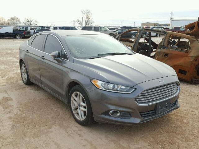 3FA6P0HR0DR195618 - 2013 FORD FUSION SE GRAY photo 1