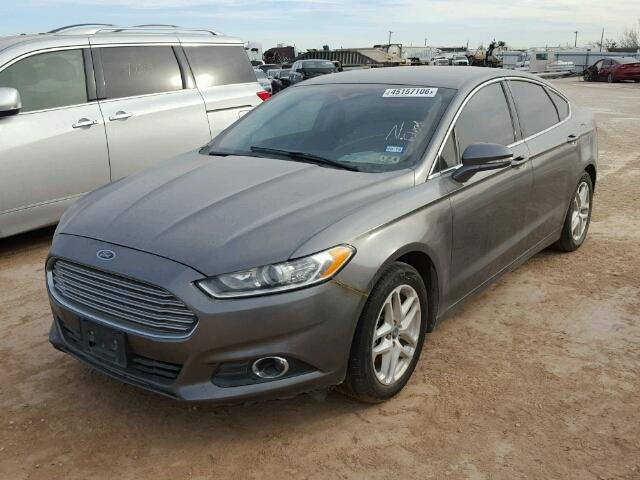 3FA6P0HR0DR195618 - 2013 FORD FUSION SE GRAY photo 2