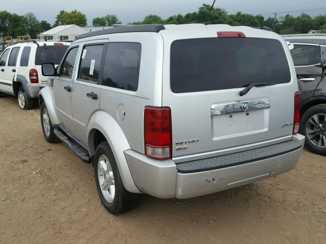 1D8GU58K37W731827 - 2007 DODGE NITRO SLT SILVER photo 3