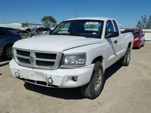 1D7RE3BK3BS661978 - 2011 DODGE DAKOTA SLT WHITE photo 2