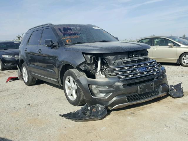 1FM5K8D81GGB52185 - 2016 FORD EXPLORER X GRAY photo 1