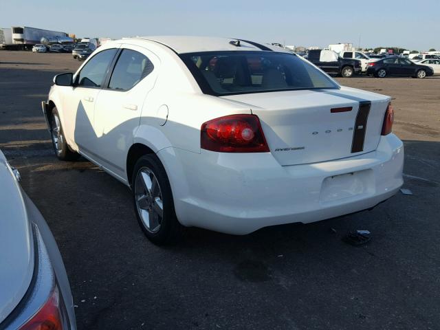 1B3BD2FB3BN513641 - 2011 DODGE AVENGER LU WHITE photo 3