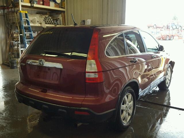 3CZRE48598G700407 - 2008 HONDA CR-V BURGUNDY photo 4