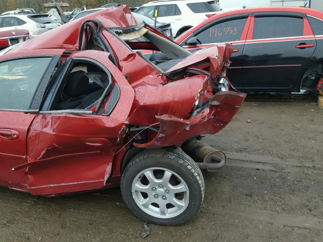 1B3ES26C84D606207 - 2004 DODGE NEON RED photo 10