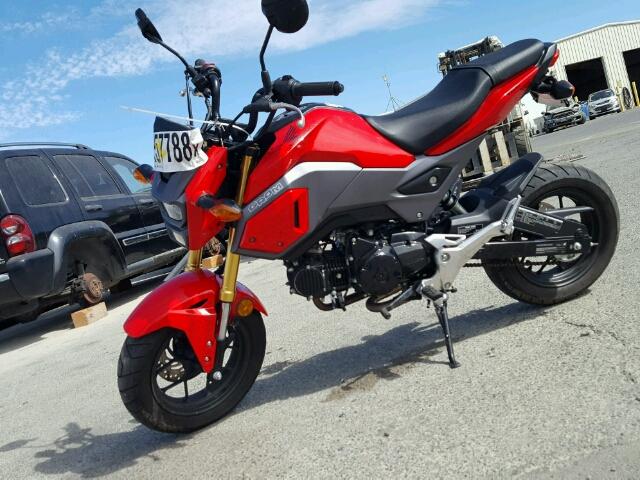 MLHJC6117H5201928 - 2017 HONDA GROM 125 RED photo 2