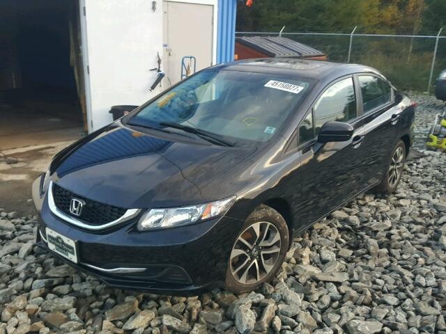 2HGFB2F5XEH043624 - 2014 HONDA CIVIC LX BLACK photo 2