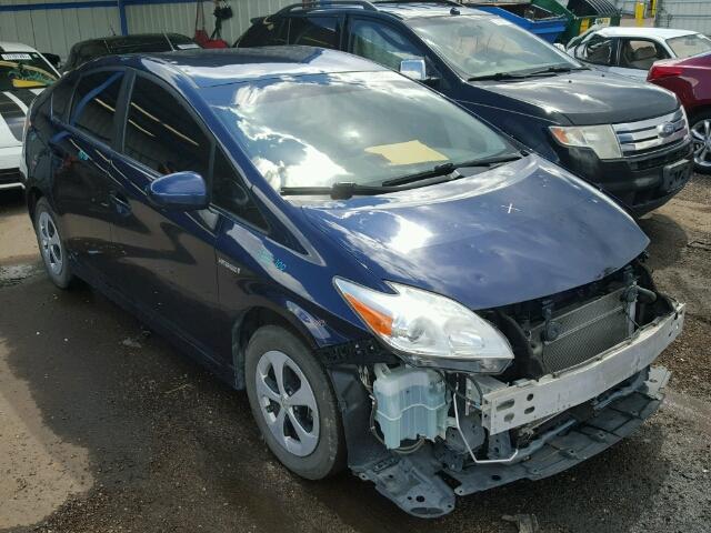 JTDKN3DU7C1570049 - 2012 TOYOTA PRIUS BLUE photo 1