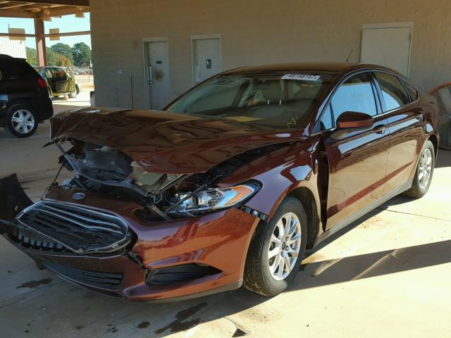 3FA6P0G78FR274005 - 2015 FORD FUSION MAROON photo 2