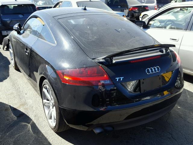 TRUAF38J081001288 - 2008 AUDI TT 2.0T BLACK photo 3