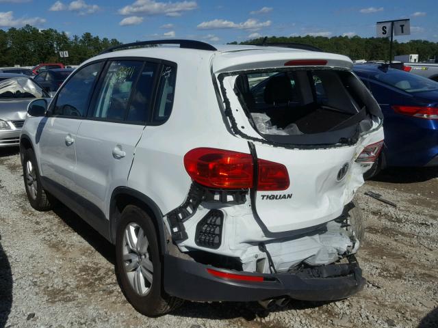 WVGAV7AX6GW530258 - 2016 VOLKSWAGEN TIGUAN WHITE photo 3