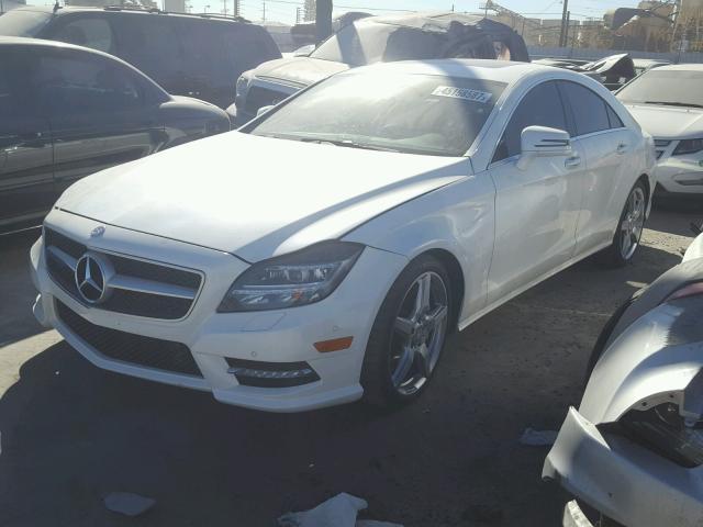 WDDLJ7DBXEA123164 - 2014 MERCEDES-BENZ CLS WHITE photo 2