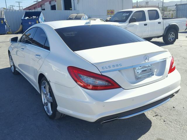 WDDLJ7DBXEA123164 - 2014 MERCEDES-BENZ CLS WHITE photo 3