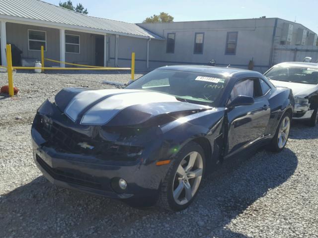 2G1FC1EV7A9190617 - 2010 CHEVROLET CAMARO BLUE photo 2