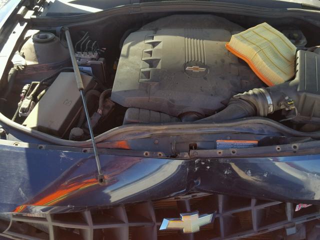 2G1FC1EV7A9190617 - 2010 CHEVROLET CAMARO BLUE photo 7