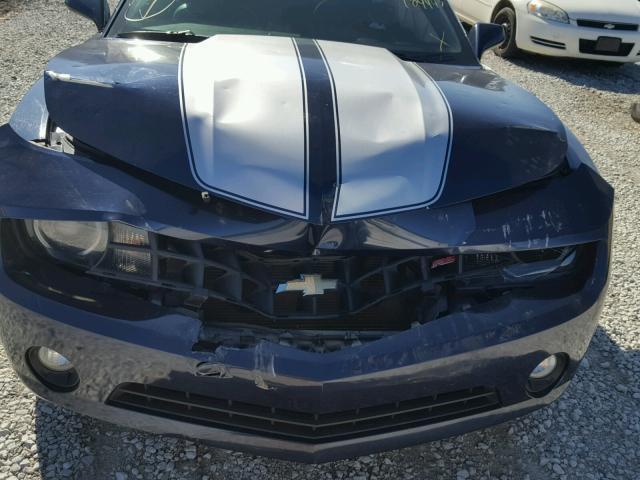 2G1FC1EV7A9190617 - 2010 CHEVROLET CAMARO BLUE photo 9