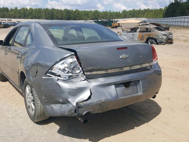 2G1WS55R379418053 - 2007 CHEVROLET IMPALA POL GRAY photo 10