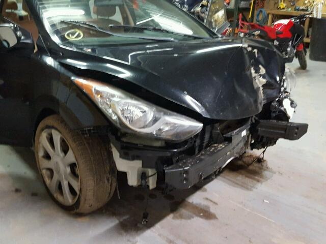 KMHDH4AE3DU486261 - 2013 HYUNDAI ELANTRA GL BLACK photo 9