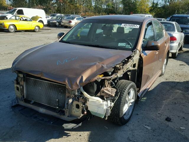 4S3BMBG60B3210960 - 2011 SUBARU LEGACY 2.5 BROWN photo 2