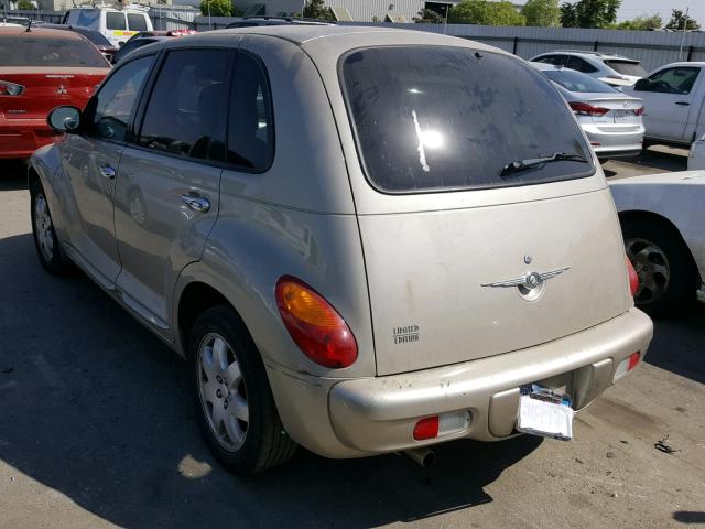 3C8FY68B25T531737 - 2005 CHRYSLER PT CRUISER TAN photo 3