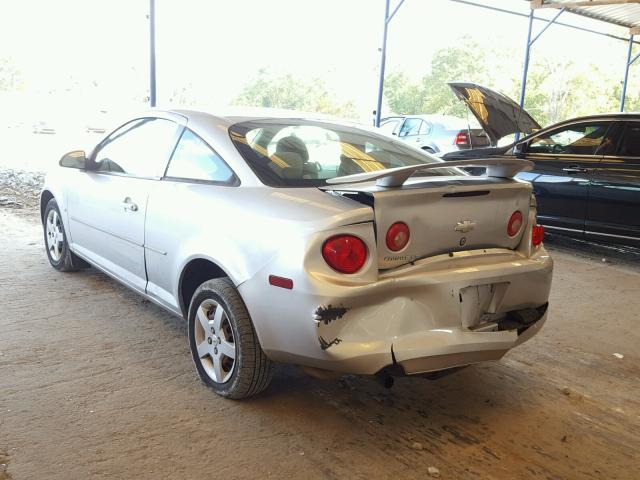 1G1AK15F167830111 - 2006 CHEVROLET COBALT SILVER photo 3