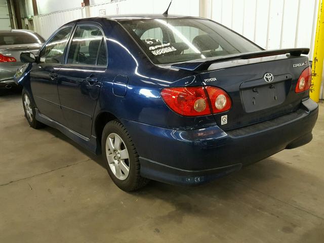 2T1BR32E05C423327 - 2005 TOYOTA COROLLA CE BLUE photo 3