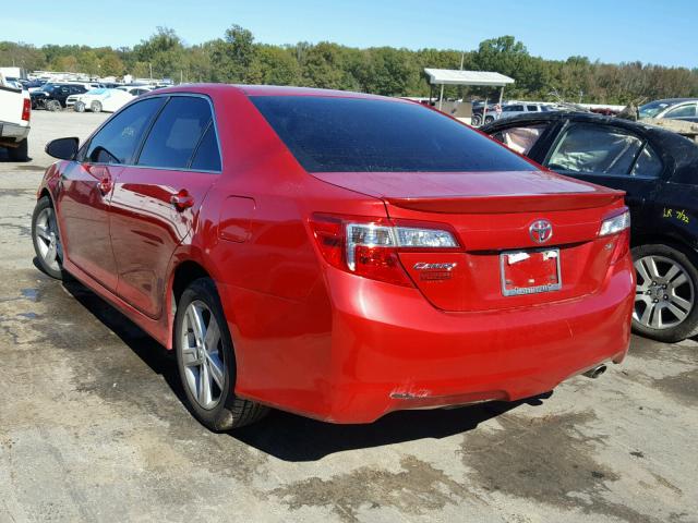 4T1BF1FK4EU833706 - 2014 TOYOTA CAMRY L RED photo 3