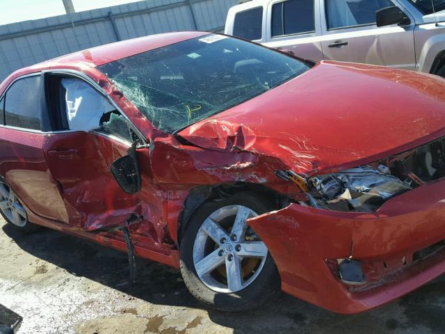 4T1BF1FK4EU833706 - 2014 TOYOTA CAMRY L RED photo 9