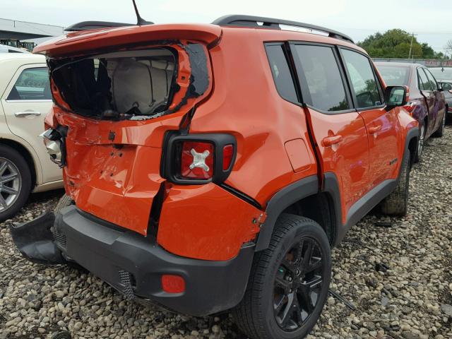 ZACCJBBB2HPF72441 - 2017 JEEP RENEGADE L ORANGE photo 4