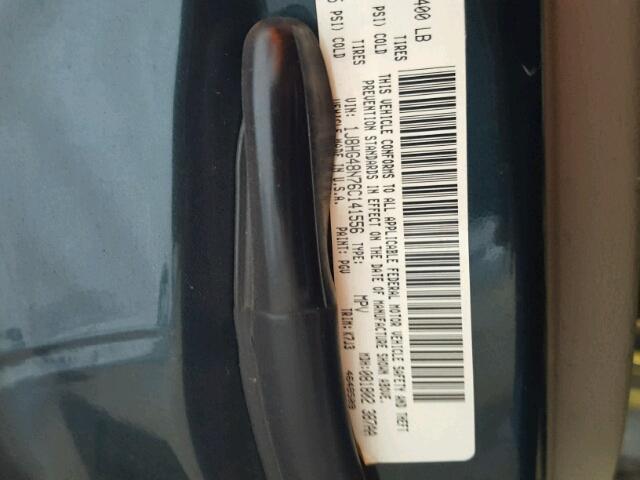 1J8HG48N76C141556 - 2006 JEEP COMMANDER GREEN photo 10