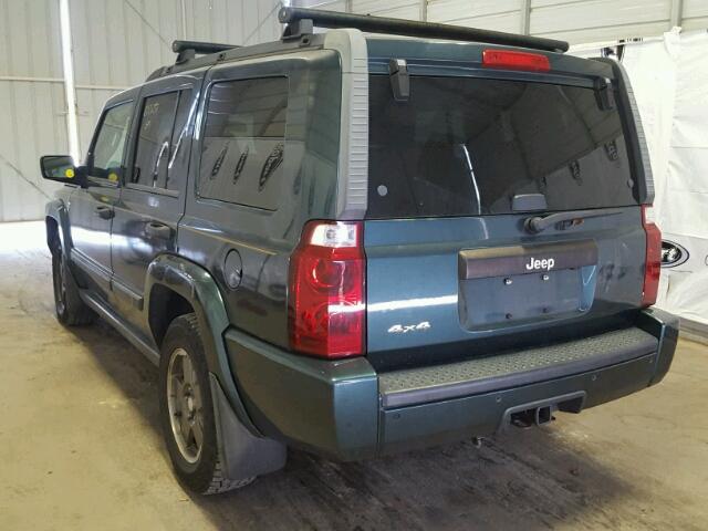 1J8HG48N76C141556 - 2006 JEEP COMMANDER GREEN photo 3