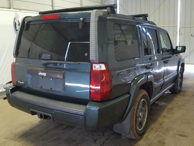 1J8HG48N76C141556 - 2006 JEEP COMMANDER GREEN photo 4