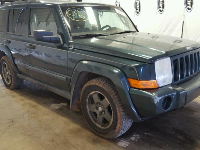 1J8HG48N76C141556 - 2006 JEEP COMMANDER GREEN photo 9