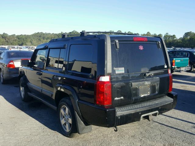 1J8HG48K86C103842 - 2006 JEEP COMMANDER 黑色 照片 3