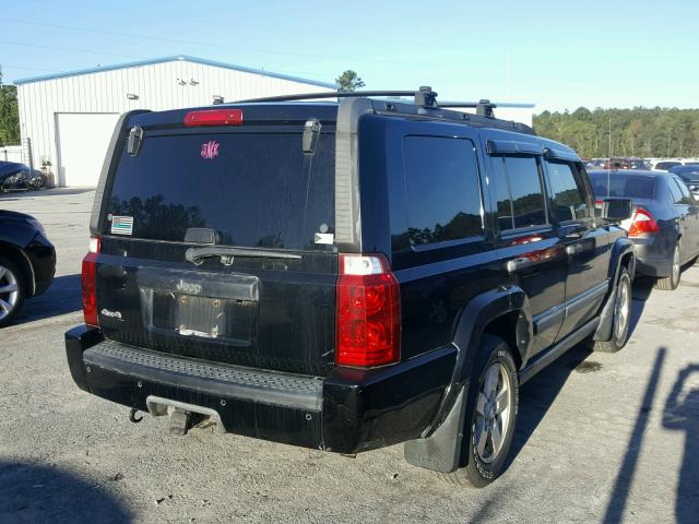 1J8HG48K86C103842 - 2006 JEEP COMMANDER BLACK photo 4